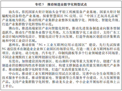大埔縣人民政府門戶網站 規范性文件 廣東省人民政府關于印發廣東省建設國家數字經濟創新發展試驗區工作方案的通知